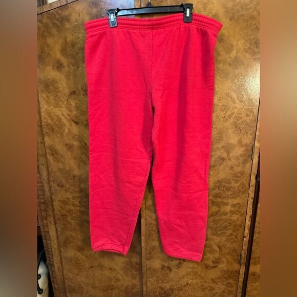 Retro Vibrant Red Sweatpants - Picture 1 of 6